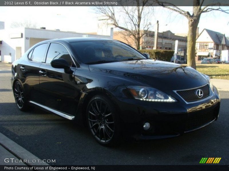 Obsidian Black / F Black Alcantara w/Blue Stitching 2012 Lexus IS F