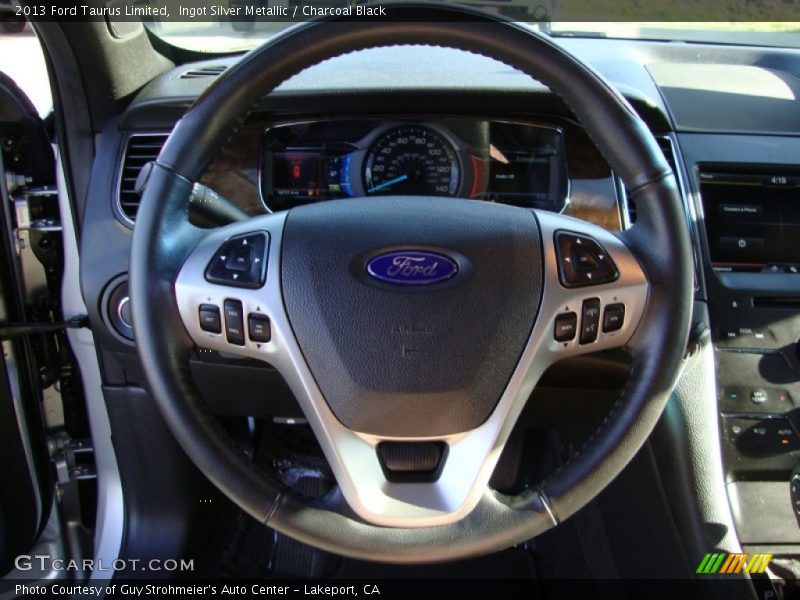 Ingot Silver Metallic / Charcoal Black 2013 Ford Taurus Limited