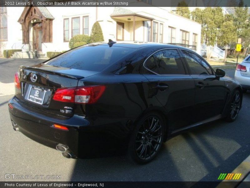 Obsidian Black / F Black Alcantara w/Blue Stitching 2012 Lexus IS F