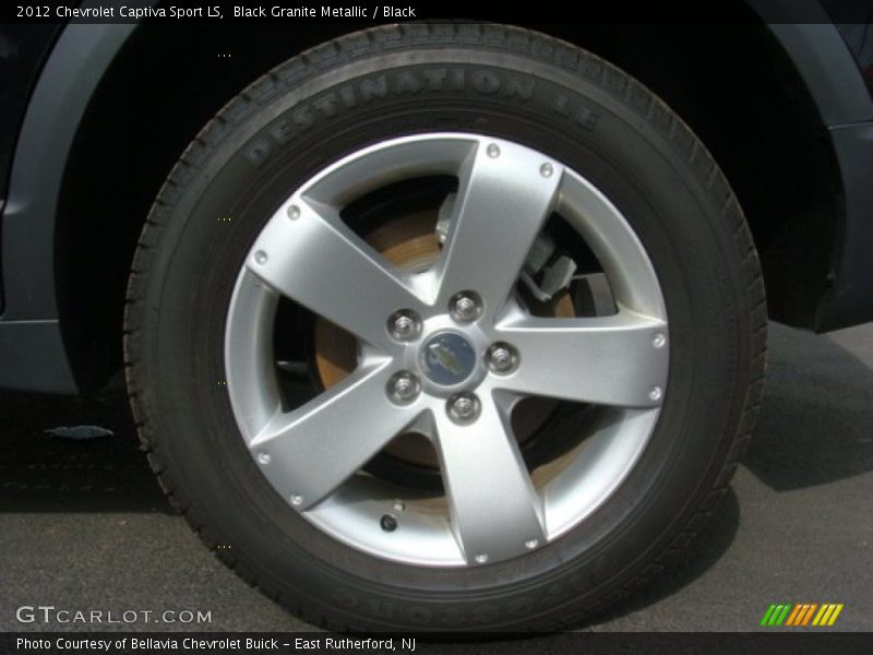 Black Granite Metallic / Black 2012 Chevrolet Captiva Sport LS