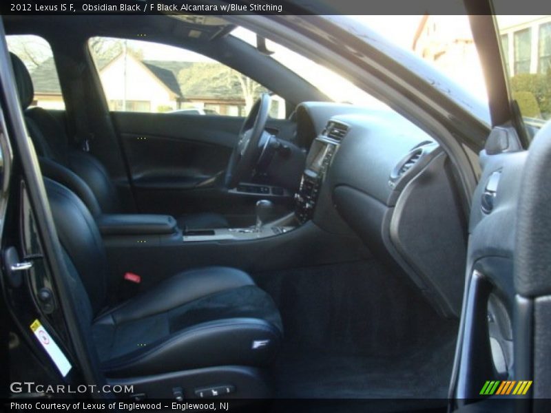 Obsidian Black / F Black Alcantara w/Blue Stitching 2012 Lexus IS F