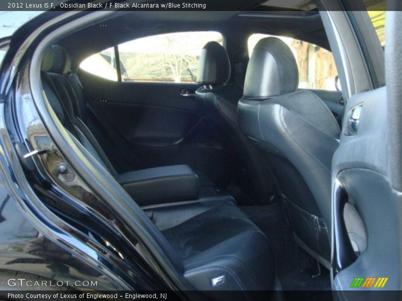 Obsidian Black / F Black Alcantara w/Blue Stitching 2012 Lexus IS F