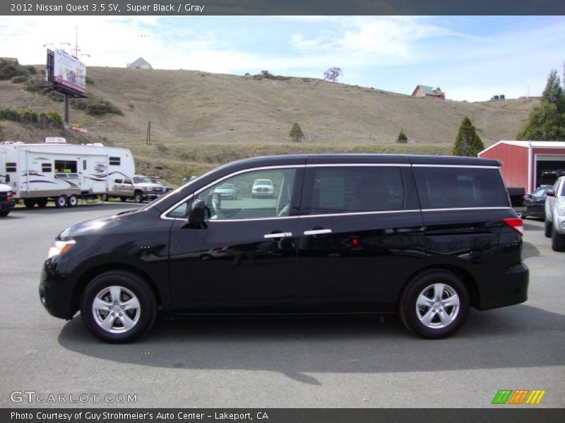 Super Black / Gray 2012 Nissan Quest 3.5 SV