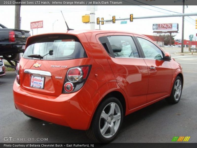 Inferno Orange Metallic / Jet Black/Dark Titanium 2013 Chevrolet Sonic LTZ Hatch