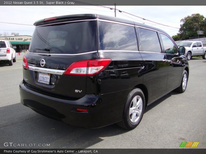 Super Black / Gray 2012 Nissan Quest 3.5 SV