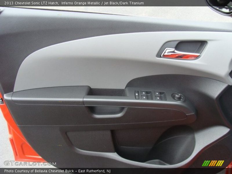 Inferno Orange Metallic / Jet Black/Dark Titanium 2013 Chevrolet Sonic LTZ Hatch
