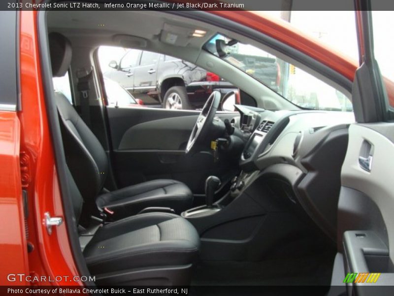 Inferno Orange Metallic / Jet Black/Dark Titanium 2013 Chevrolet Sonic LTZ Hatch