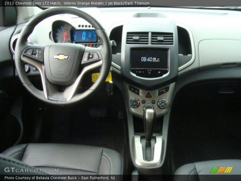 Inferno Orange Metallic / Jet Black/Dark Titanium 2013 Chevrolet Sonic LTZ Hatch