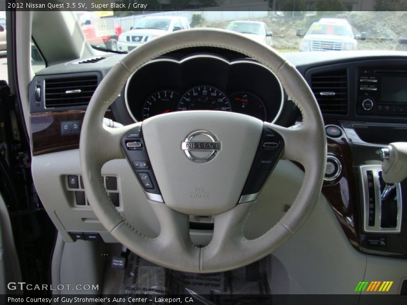 Super Black / Gray 2012 Nissan Quest 3.5 SV