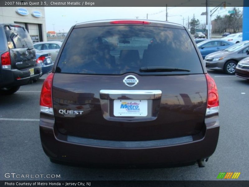Chestnut Metallic / Beige 2007 Nissan Quest 3.5