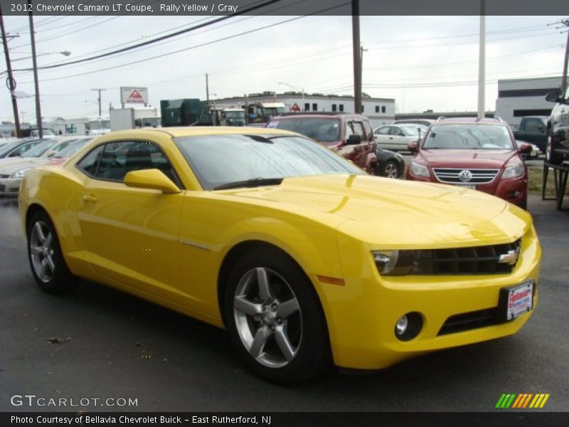 Rally Yellow / Gray 2012 Chevrolet Camaro LT Coupe