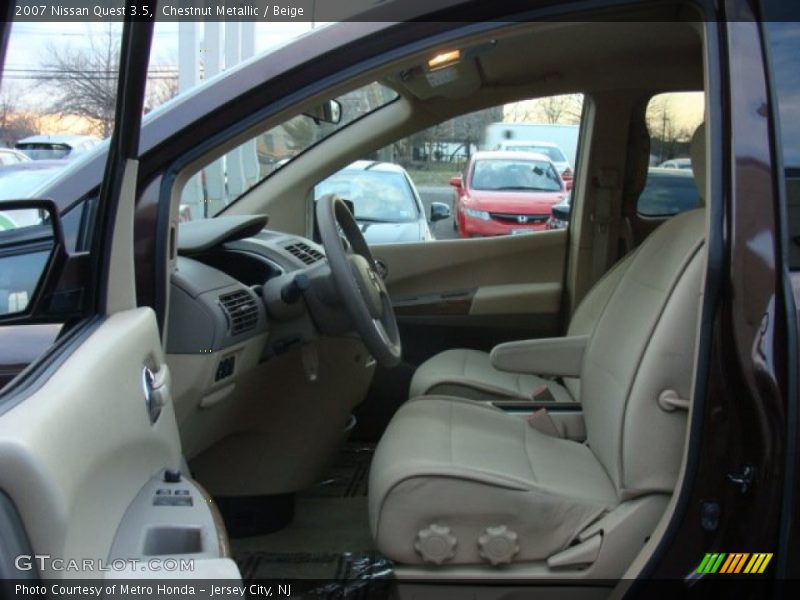  2007 Quest 3.5 Beige Interior