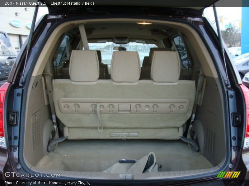  2007 Quest 3.5 Trunk