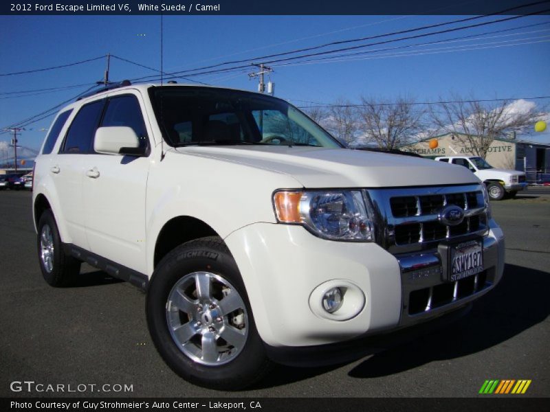 White Suede / Camel 2012 Ford Escape Limited V6