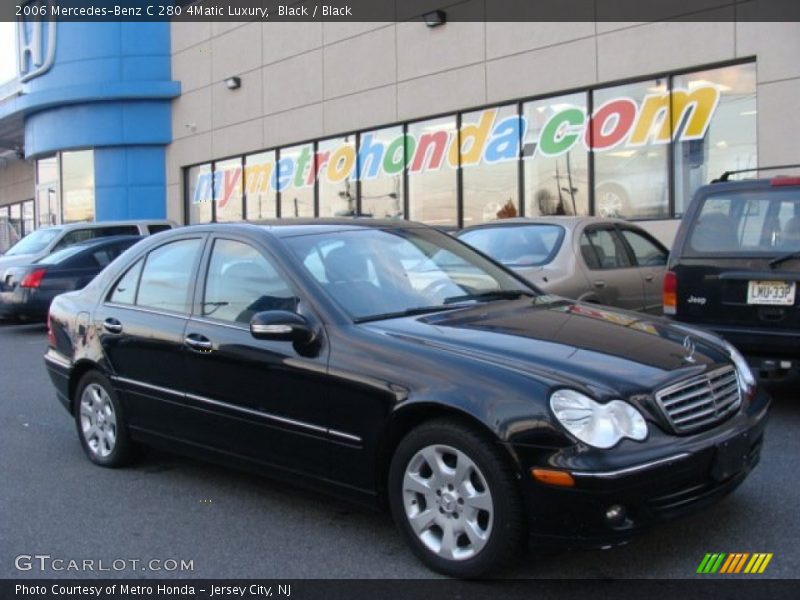 Black / Black 2006 Mercedes-Benz C 280 4Matic Luxury