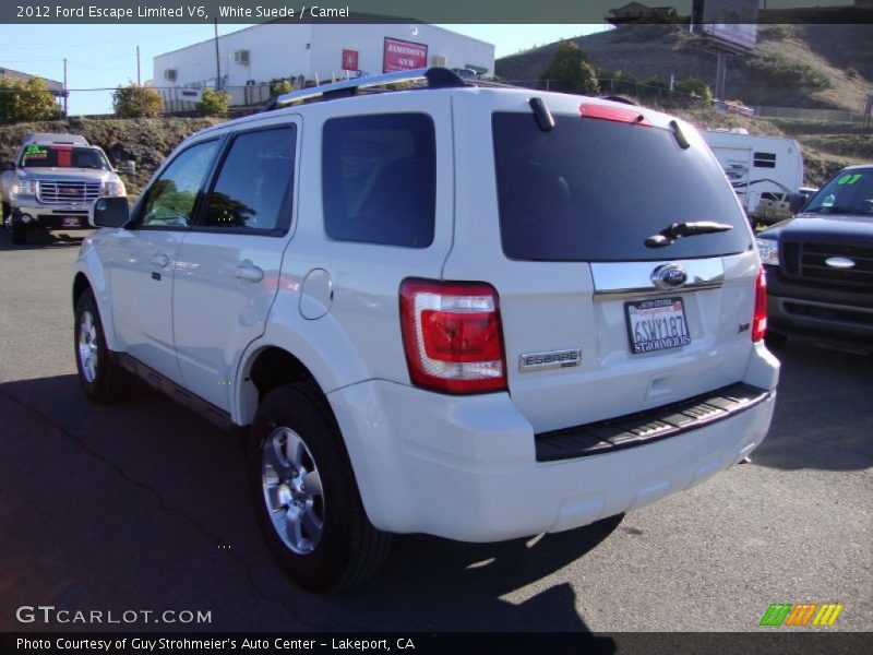 White Suede / Camel 2012 Ford Escape Limited V6