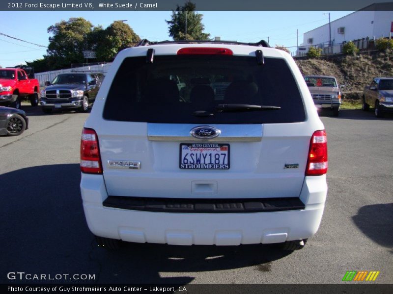 White Suede / Camel 2012 Ford Escape Limited V6