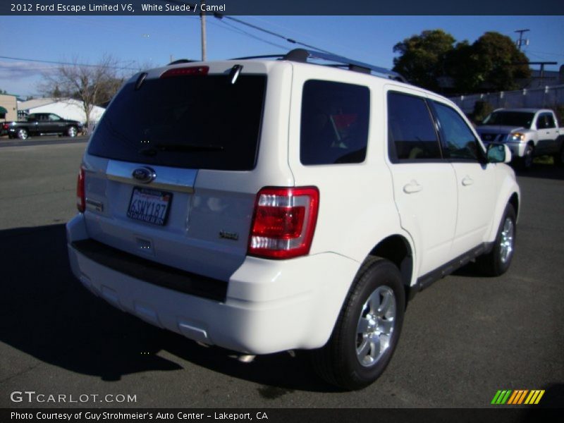 White Suede / Camel 2012 Ford Escape Limited V6
