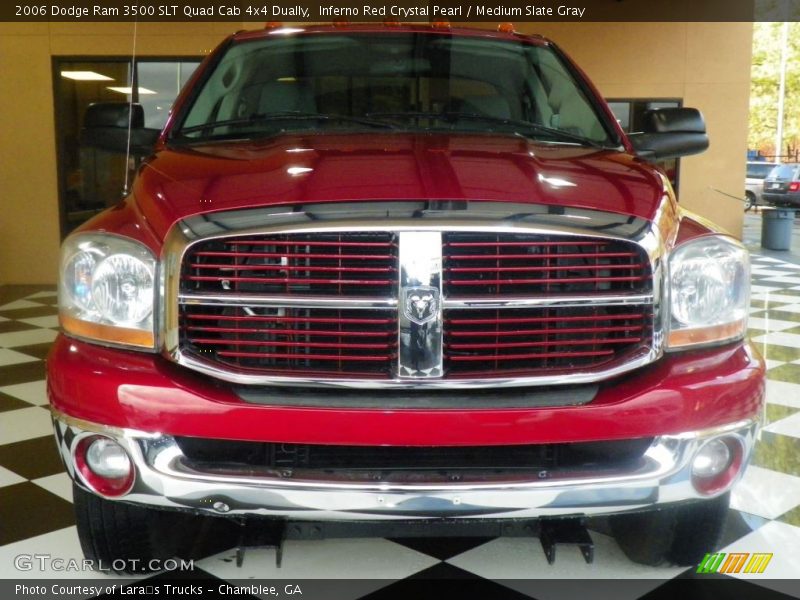 Inferno Red Crystal Pearl / Medium Slate Gray 2006 Dodge Ram 3500 SLT Quad Cab 4x4 Dually