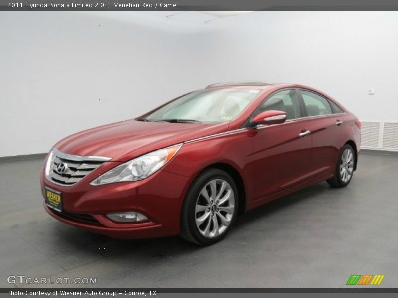 Venetian Red / Camel 2011 Hyundai Sonata Limited 2.0T