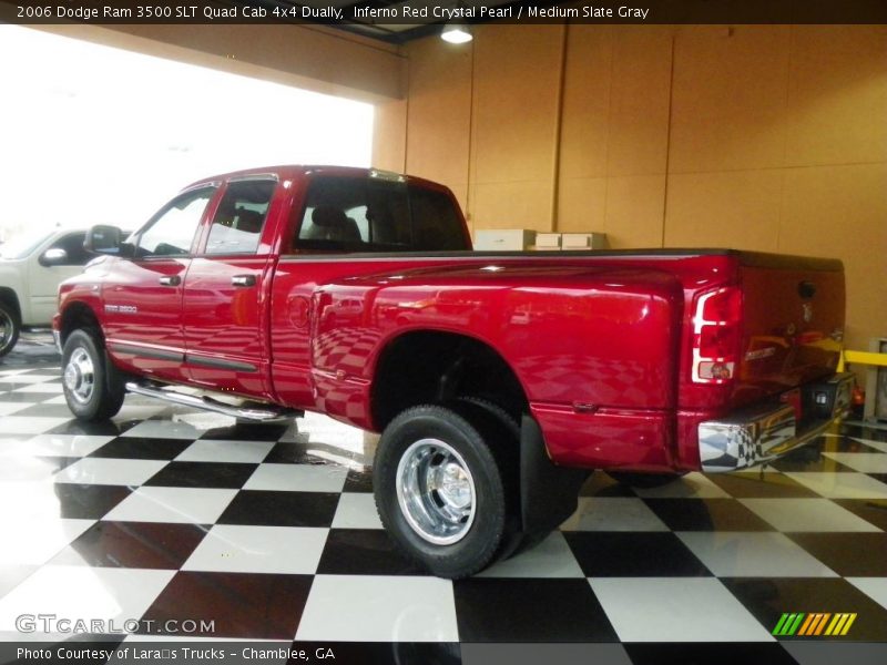 Inferno Red Crystal Pearl / Medium Slate Gray 2006 Dodge Ram 3500 SLT Quad Cab 4x4 Dually