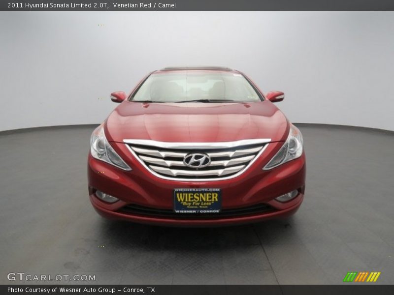 Venetian Red / Camel 2011 Hyundai Sonata Limited 2.0T