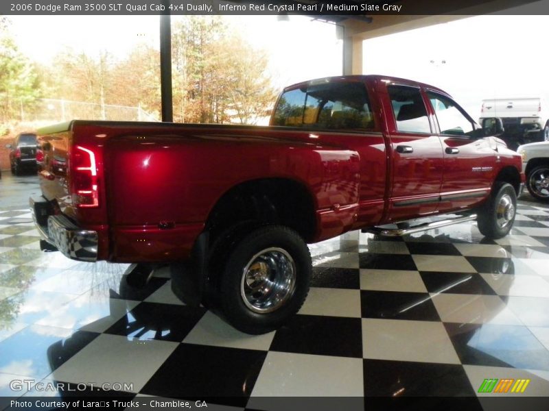 Inferno Red Crystal Pearl / Medium Slate Gray 2006 Dodge Ram 3500 SLT Quad Cab 4x4 Dually