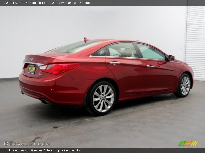 Venetian Red / Camel 2011 Hyundai Sonata Limited 2.0T