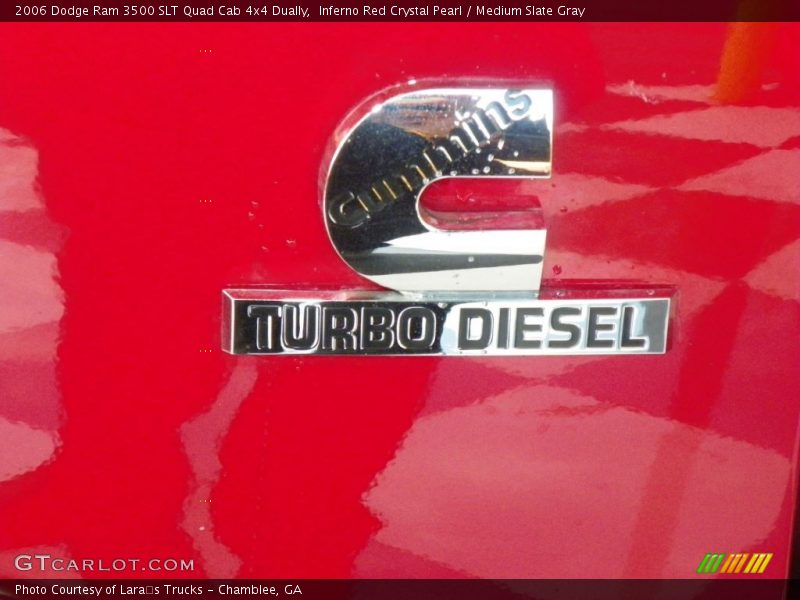 Inferno Red Crystal Pearl / Medium Slate Gray 2006 Dodge Ram 3500 SLT Quad Cab 4x4 Dually
