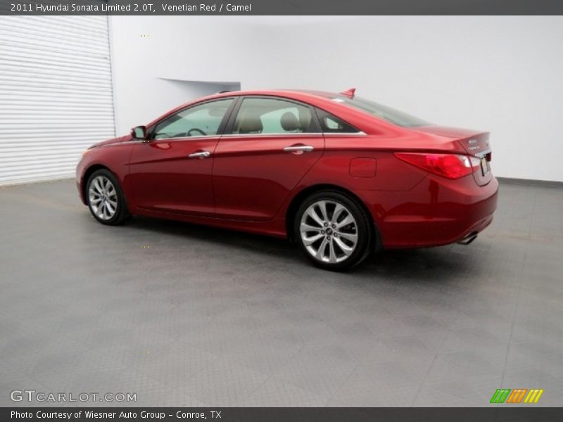 Venetian Red / Camel 2011 Hyundai Sonata Limited 2.0T