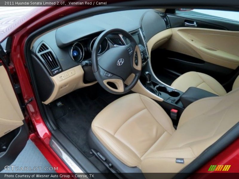Venetian Red / Camel 2011 Hyundai Sonata Limited 2.0T