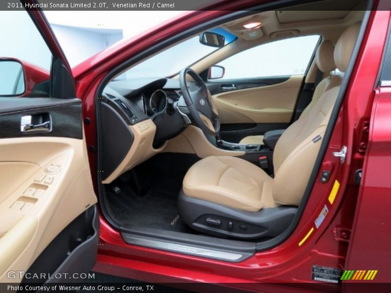 Venetian Red / Camel 2011 Hyundai Sonata Limited 2.0T