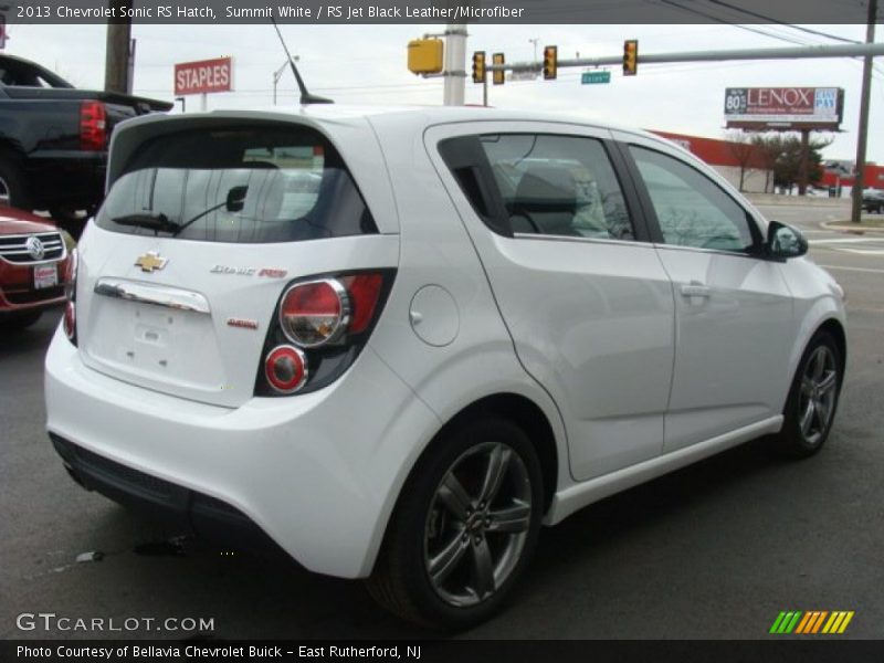 Summit White / RS Jet Black Leather/Microfiber 2013 Chevrolet Sonic RS Hatch