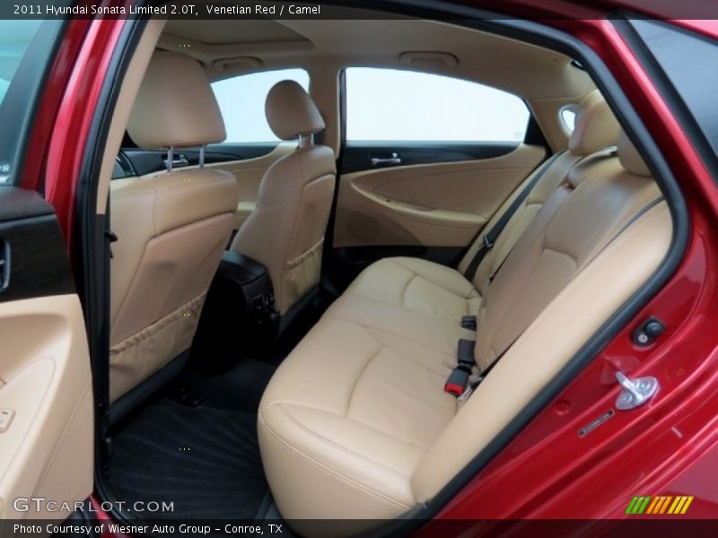 Venetian Red / Camel 2011 Hyundai Sonata Limited 2.0T