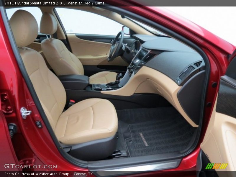 Venetian Red / Camel 2011 Hyundai Sonata Limited 2.0T