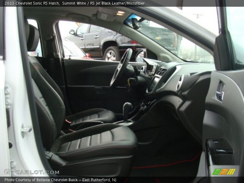  2013 Sonic RS Hatch RS Jet Black Leather/Microfiber Interior