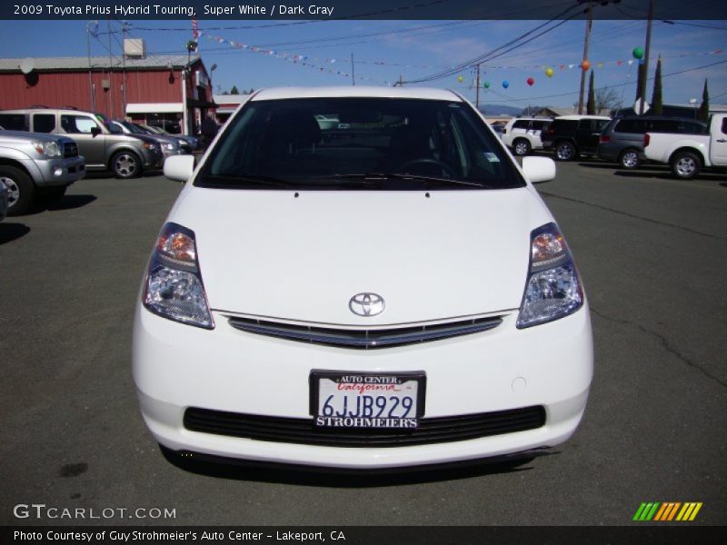 Super White / Dark Gray 2009 Toyota Prius Hybrid Touring