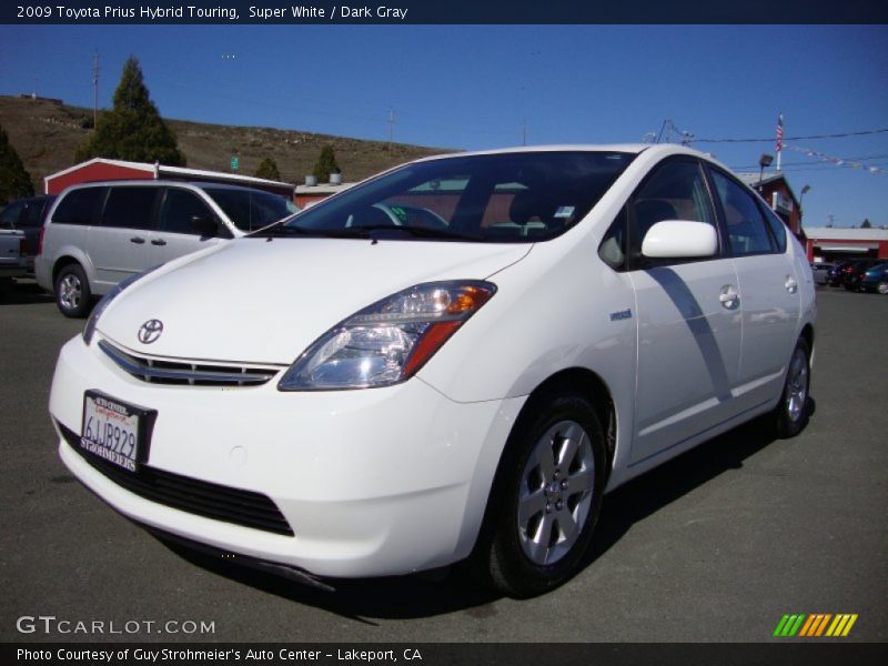 Super White / Dark Gray 2009 Toyota Prius Hybrid Touring