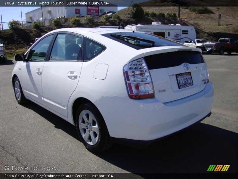 Super White / Dark Gray 2009 Toyota Prius Hybrid Touring