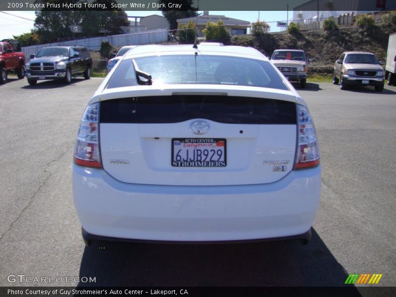 Super White / Dark Gray 2009 Toyota Prius Hybrid Touring