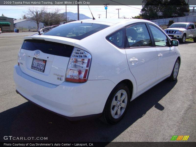 Super White / Dark Gray 2009 Toyota Prius Hybrid Touring