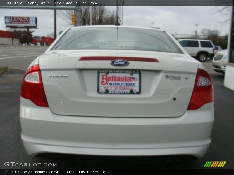 White Suede / Medium Light Stone 2010 Ford Fusion S