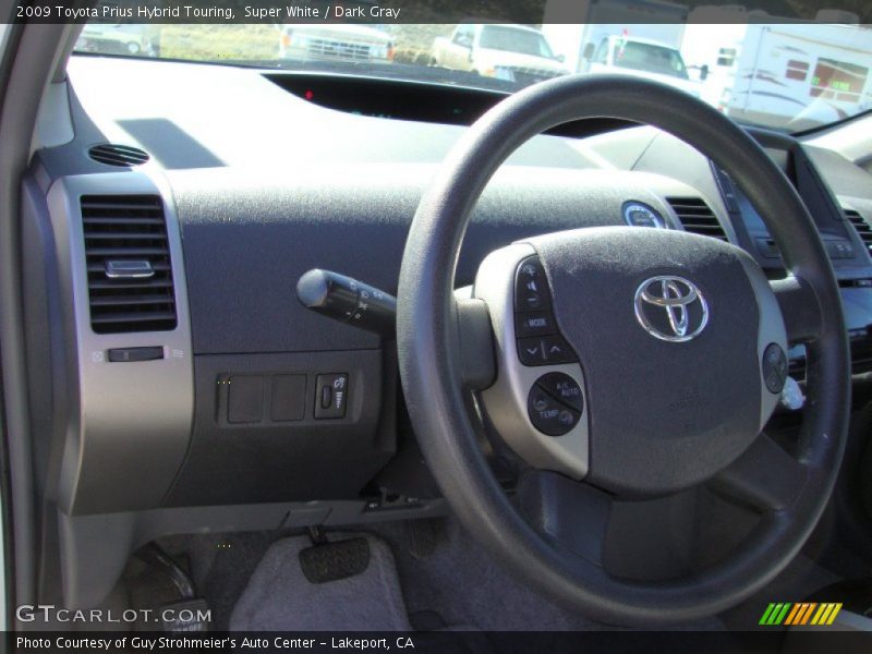 Super White / Dark Gray 2009 Toyota Prius Hybrid Touring