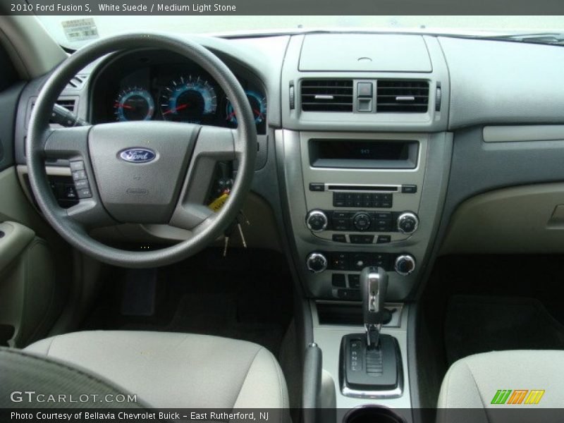 White Suede / Medium Light Stone 2010 Ford Fusion S