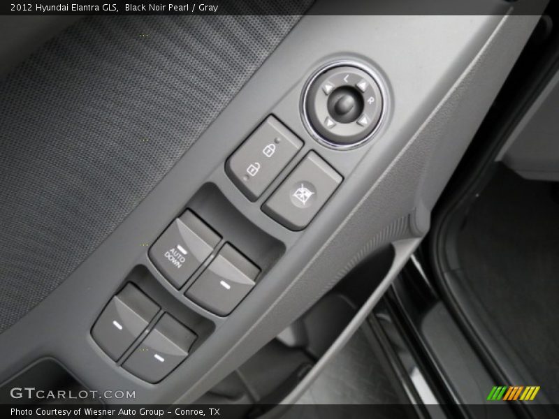 Black Noir Pearl / Gray 2012 Hyundai Elantra GLS
