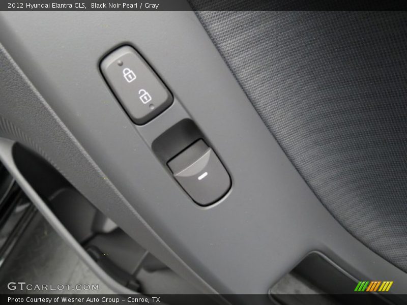 Black Noir Pearl / Gray 2012 Hyundai Elantra GLS