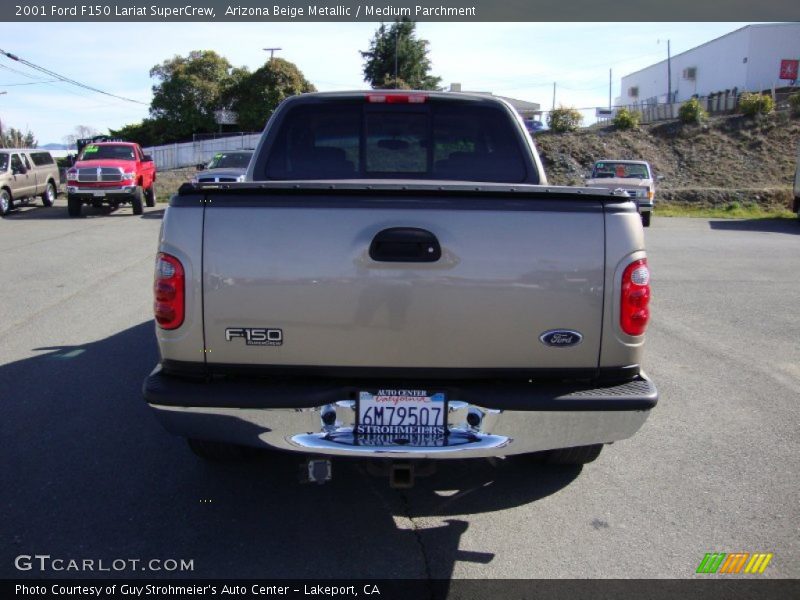Arizona Beige Metallic / Medium Parchment 2001 Ford F150 Lariat SuperCrew