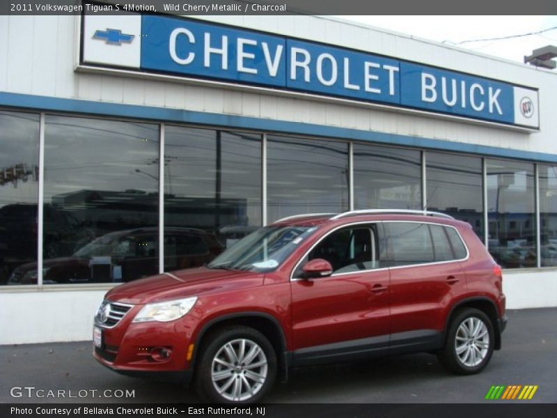 Wild Cherry Metallic / Charcoal 2011 Volkswagen Tiguan S 4Motion