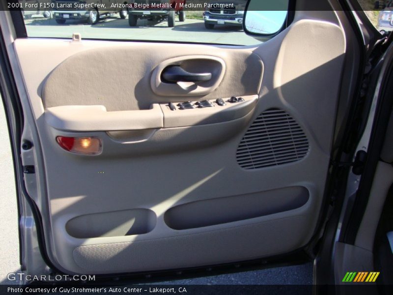 Arizona Beige Metallic / Medium Parchment 2001 Ford F150 Lariat SuperCrew