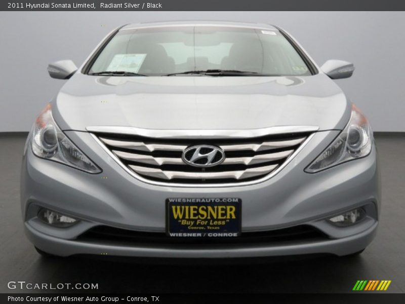 Radiant Silver / Black 2011 Hyundai Sonata Limited